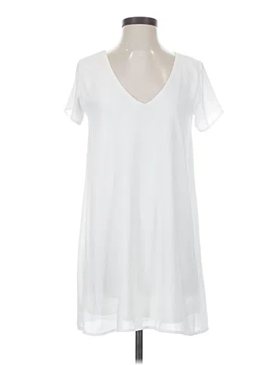 Pre-owned Lulus Casual Dress In White