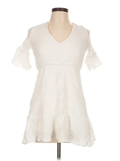 Pre-owned Lulus Casual Dress In White