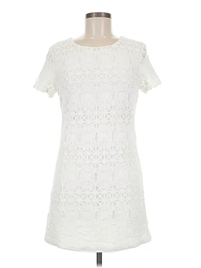 Pre-owned Lulus Casual Dress In White