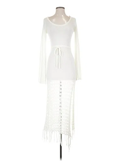 Pre-owned Lulus Casual Dress In White