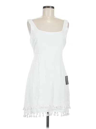 Pre-owned Lulus Casual Dress In White