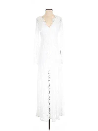 Pre-owned Lulus Casual Dress In White