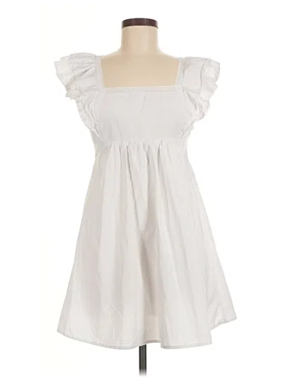 Pre-owned Lulus Casual Dress In White