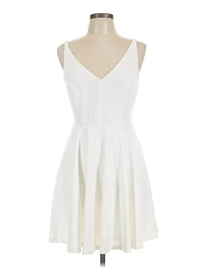 Pre-owned Lulus Casual Dress In White