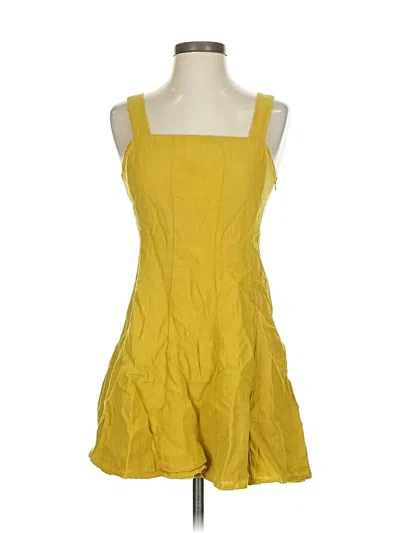 Pre-owned Lulus Casual Dress In Yellow