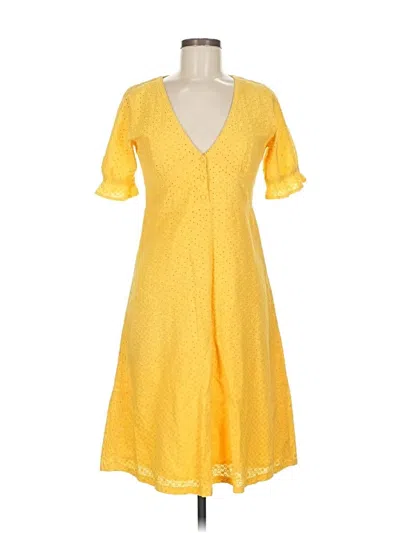 Pre-owned Lulus Casual Dress In Yellow