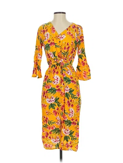 Pre-owned Lulus Casual Dress In Yellow