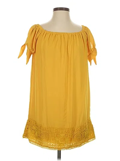 Pre-owned Lulus Casual Dress In Yellow