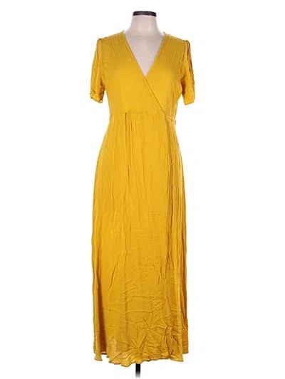 Pre-owned Lulus Casual Dress In Yellow