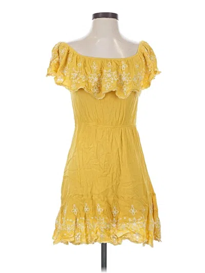 Pre-owned Lulus Casual Dress In Yellow