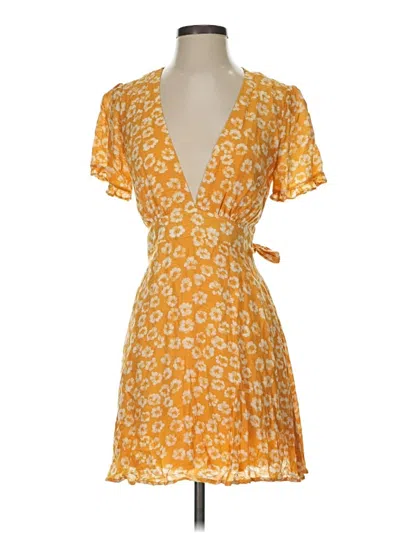 Pre-owned Lulus Casual Dress In Yellow