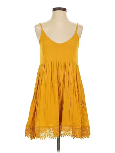 Pre-owned Lulus Casual Dress In Yellow