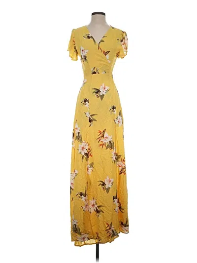 Pre-owned Lulus Casual Dress In Yellow