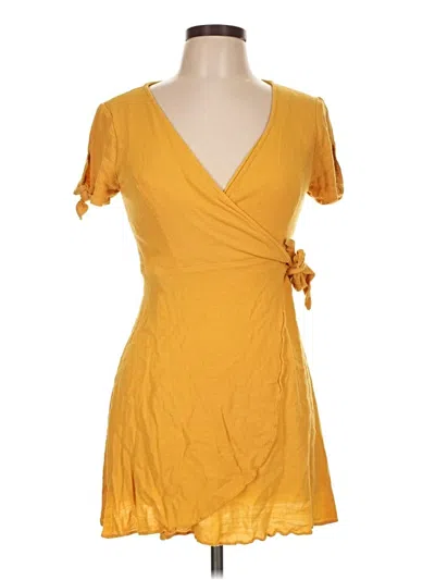 Pre-owned Lulus Casual Dress In Yellow
