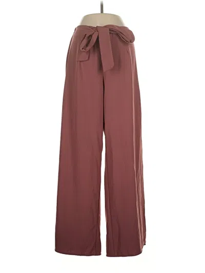 Pre-owned Lulus Casual Pants In Burgundy