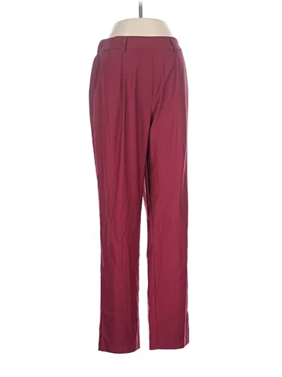 Pre-owned Lulus Casual Pants In Burgundy