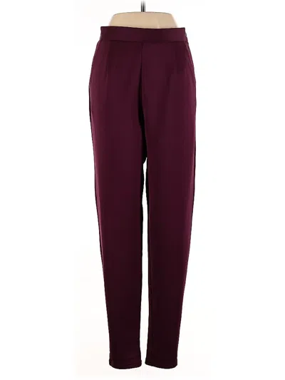 Pre-owned Lulus Casual Pants In Burgundy