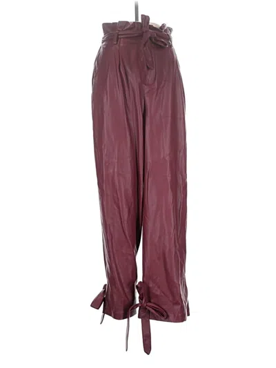 Pre-owned Lulus Casual Pants In Burgundy