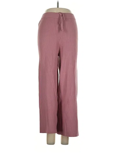 Pre-owned Lulus Casual Pants In Burgundy