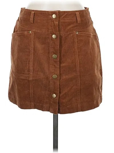 Lulus Casual Skirt In Brown