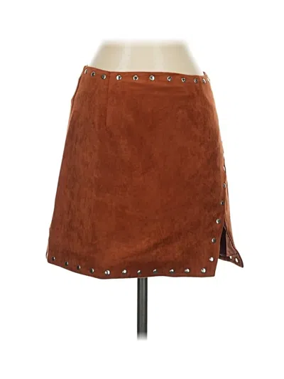 Pre-owned Lulus Casual Skirt In Brown