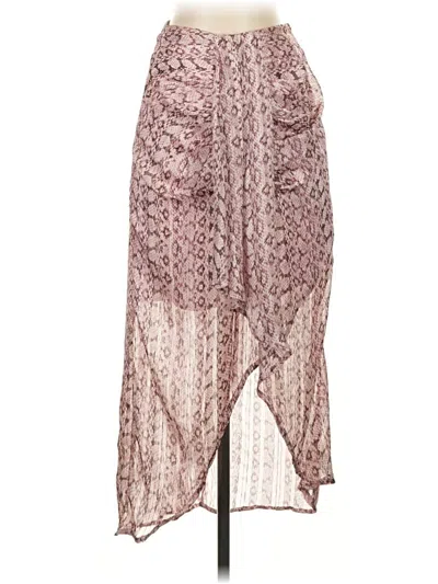 Pre-owned Lulus Casual Skirt In Burgundy