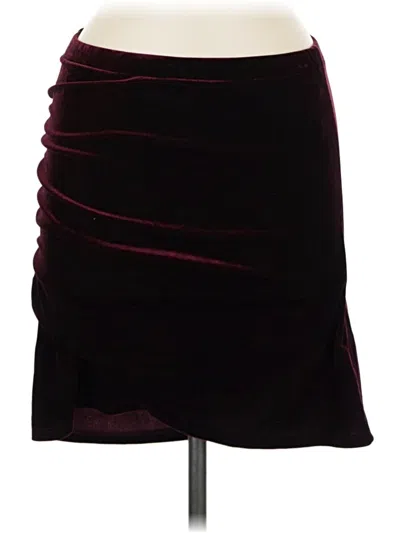 Pre-owned Lulus Casual Skirt In Burgundy