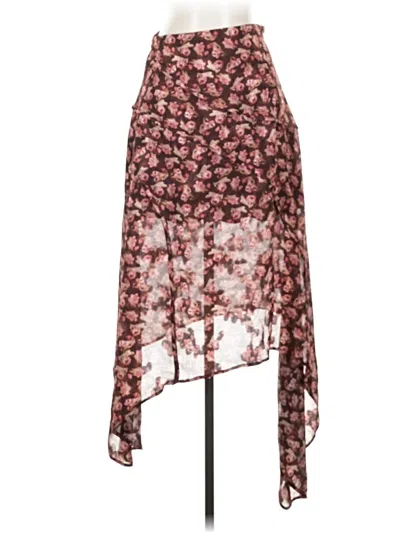 Pre-owned Lulus Casual Skirt In Burgundy