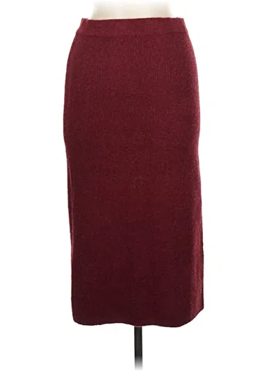 Pre-owned Lulus Casual Skirt In Burgundy