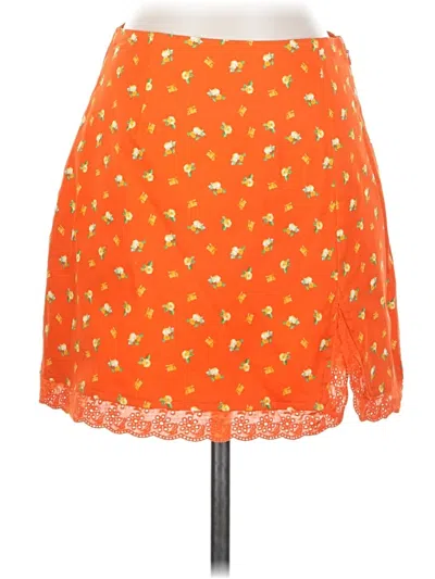Pre-owned Lulus Casual Skirt In Orange