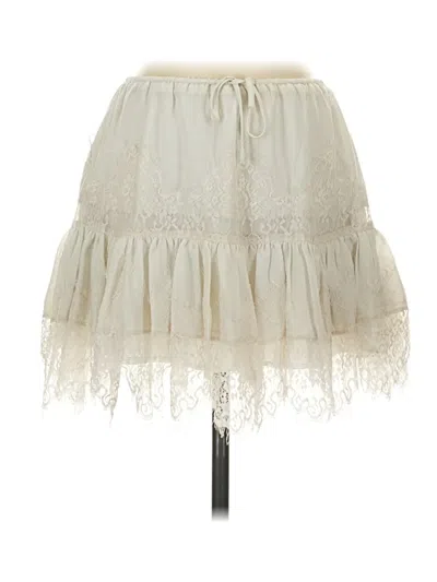Pre-owned Lulus Casual Skirt In White