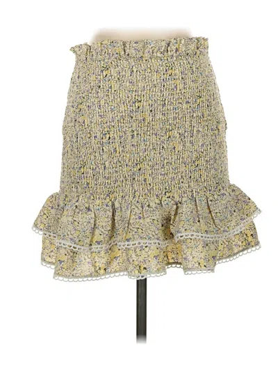 Pre-owned Lulus Casual Skirt In Yellow
