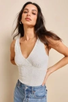 Lulus Charismatic Approach Ivory Lace Sleeveless Tank Top In Ivory