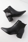 Lulus Chase Black Pointed Toe Ankle Booties In Black
