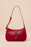 Lulus Chic And Tasteful Red Shoulder Bag In Red