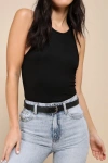 Shop Lulus Chic Component Black Belt