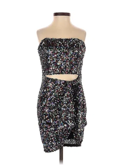 Pre-owned Lulus Cocktail Dress In Black