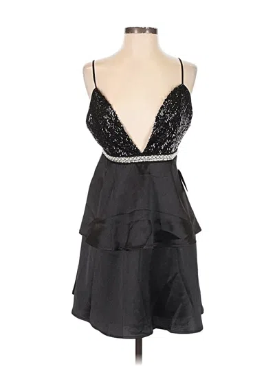 Pre-owned Lulus Cocktail Dress In Black