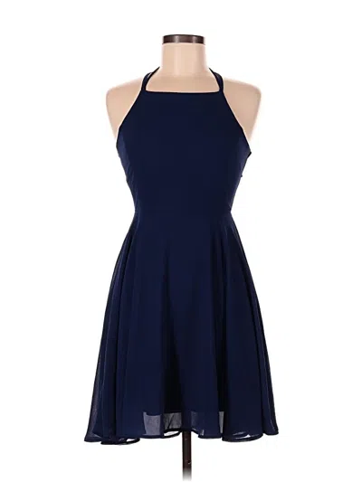 Pre-owned Lulus Cocktail Dress In Blue
