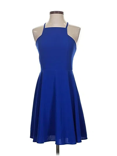 Pre-owned Lulus Cocktail Dress In Blue