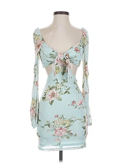 Pre-owned Lulus Cocktail Dress In Blue