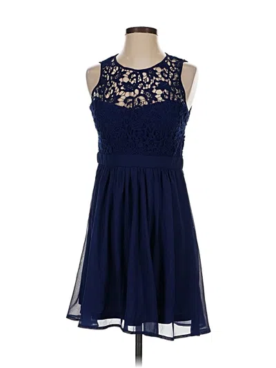 Pre-owned Lulus Cocktail Dress In Blue