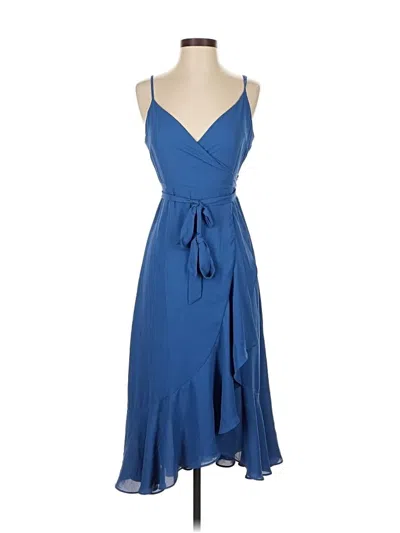 Pre-owned Lulus Cocktail Dress In Blue