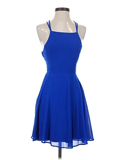 Pre-owned Lulus Cocktail Dress In Blue