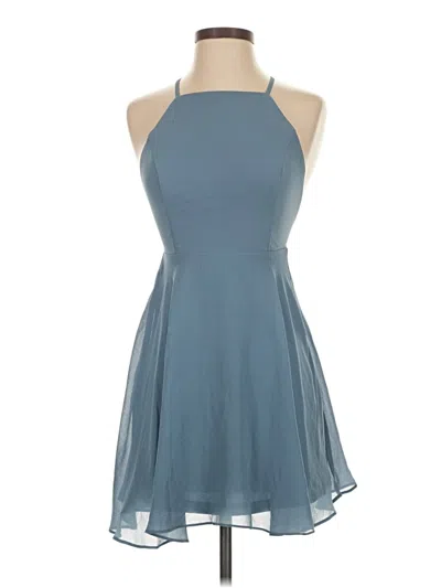 Pre-owned Lulus Cocktail Dress In Blue