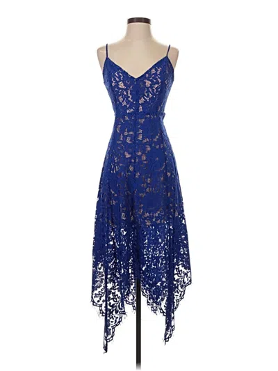 Pre-owned Lulus Cocktail Dress In Blue