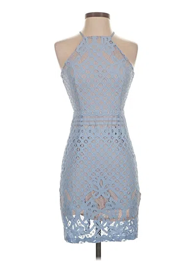 Pre-owned Lulus Cocktail Dress In Blue