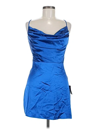 Pre-owned Lulus Cocktail Dress In Blue