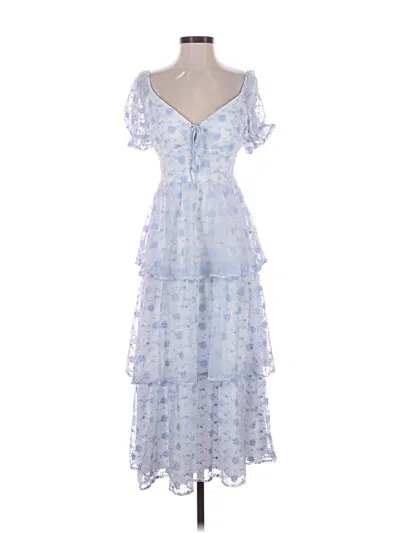 Pre-owned Lulus Cocktail Dress In Blue