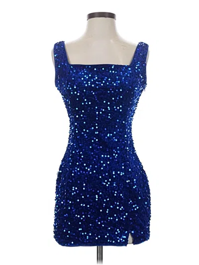 Pre-owned Lulus Cocktail Dress In Blue